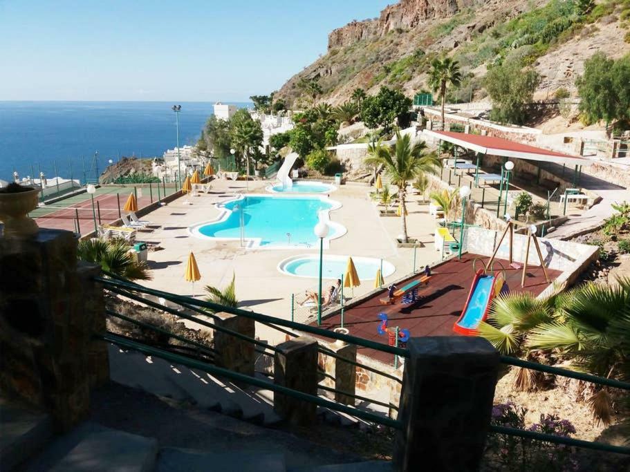 דירות Mogán Duplex Playa Del Cura Beautiful Ocean View מראה חיצוני תמונה